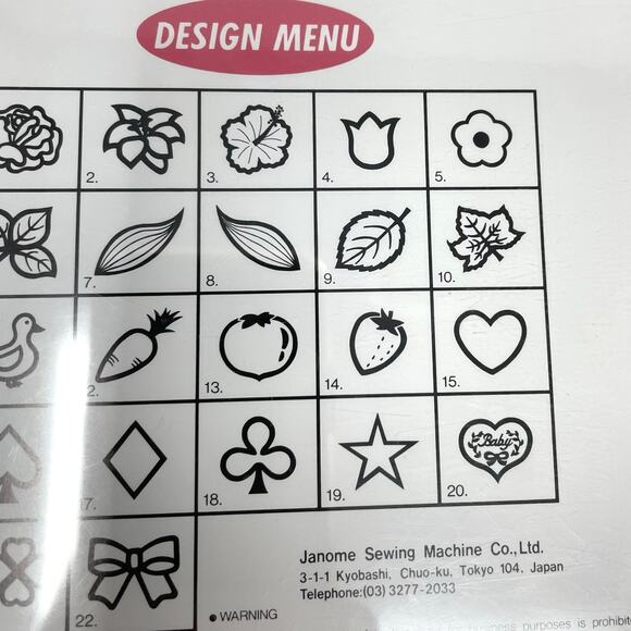 Janome Memory Card 10 Appliqué Series 1992 For Janome 8000 Includes Templates - Picture 14 of 16